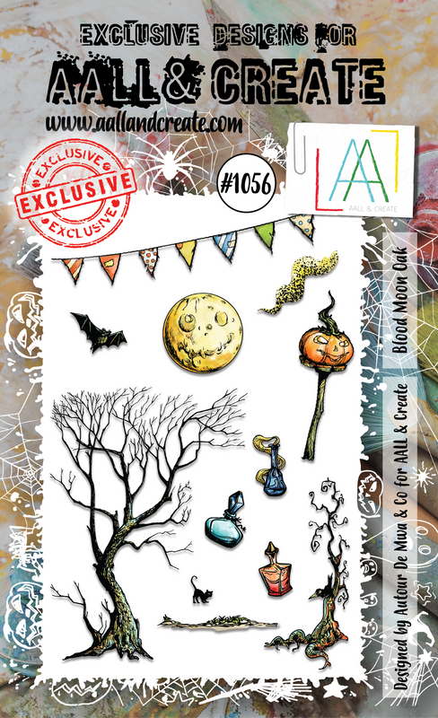 AALL and Create #1056 - A6 Stamp Set - Blood Moon Oak