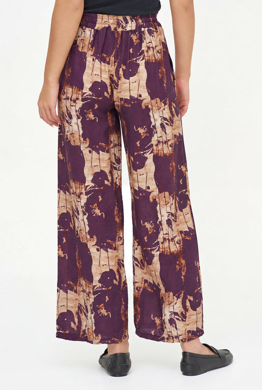 Women's Printed Woven Pull-On Pants