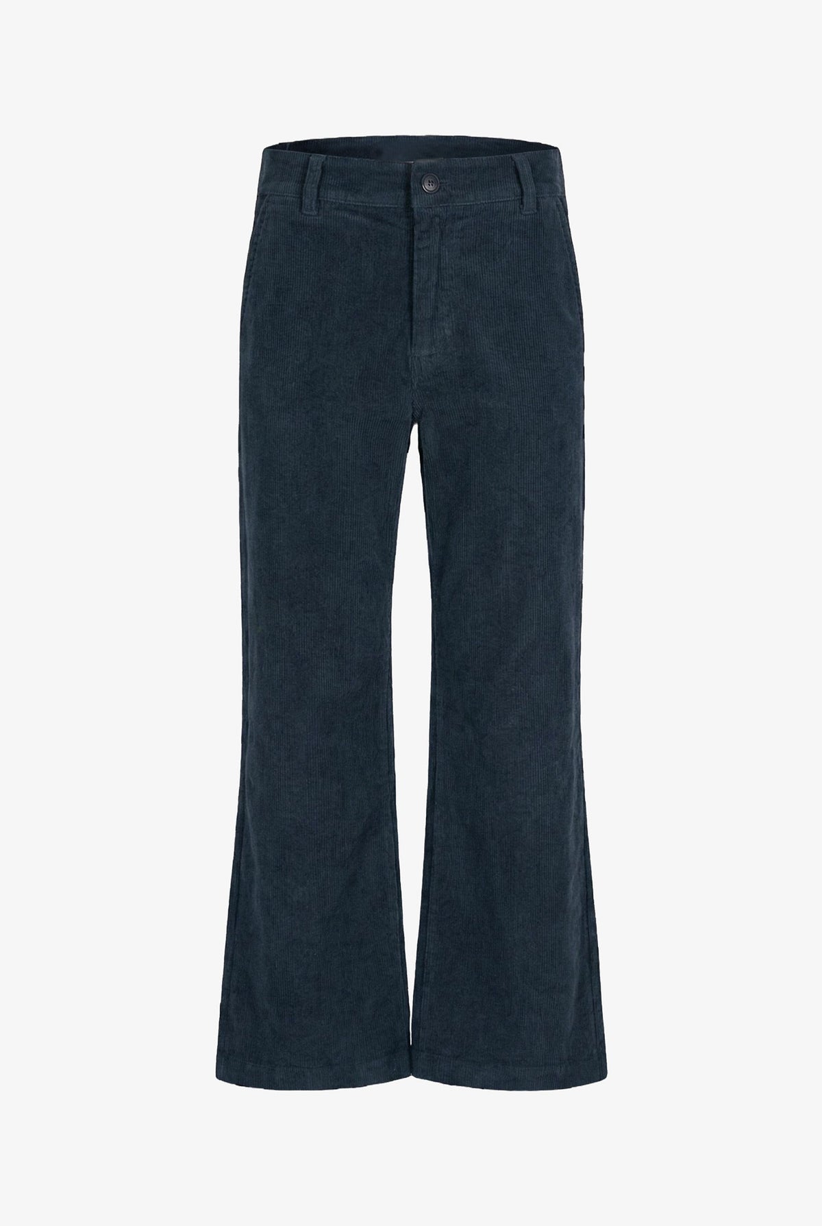 Women's Corduroy Zip-Up Bootcut Pants with Side Pockets