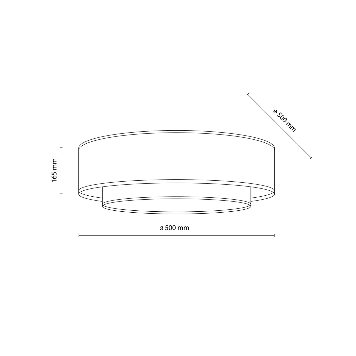 CALISTO JUTE Scandinavian Flush Mount Ceiling Light for Bedroom, Hallway & Living Room