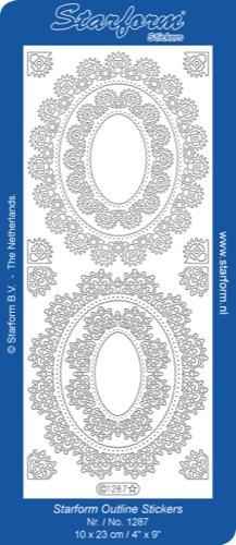 Deco Stickers - Floral Oval Frame
