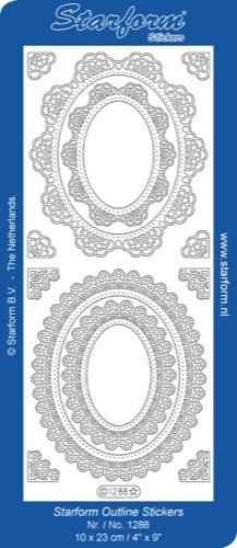 Deco Stickers - Floral Oval Frame