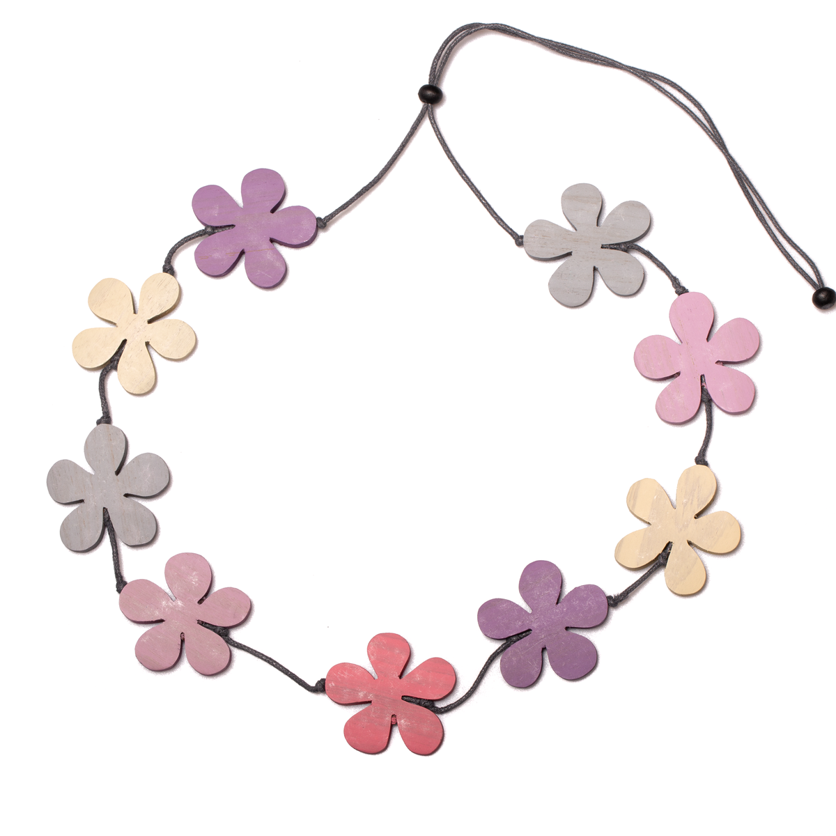 Wooden Flower Necklace
