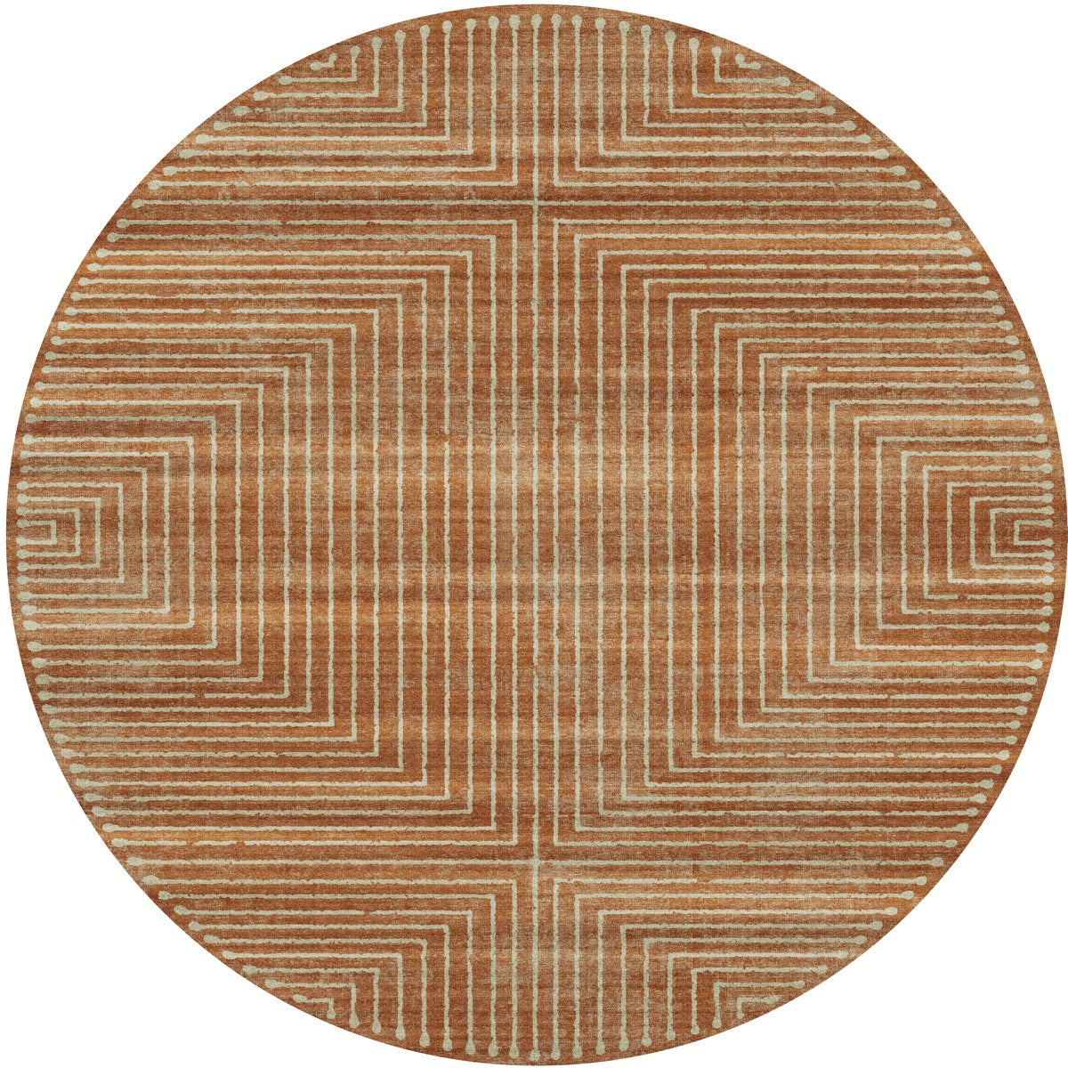 Bond Naturale Orange Elfenbein Teppich
