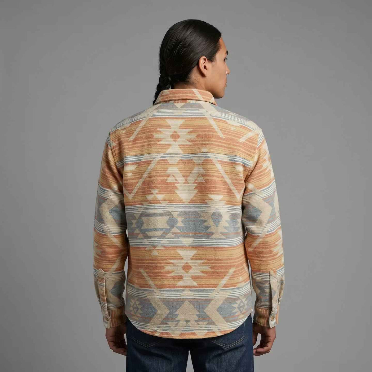 Light Blue and Orange Grand Canyon Jacket (Unisex)