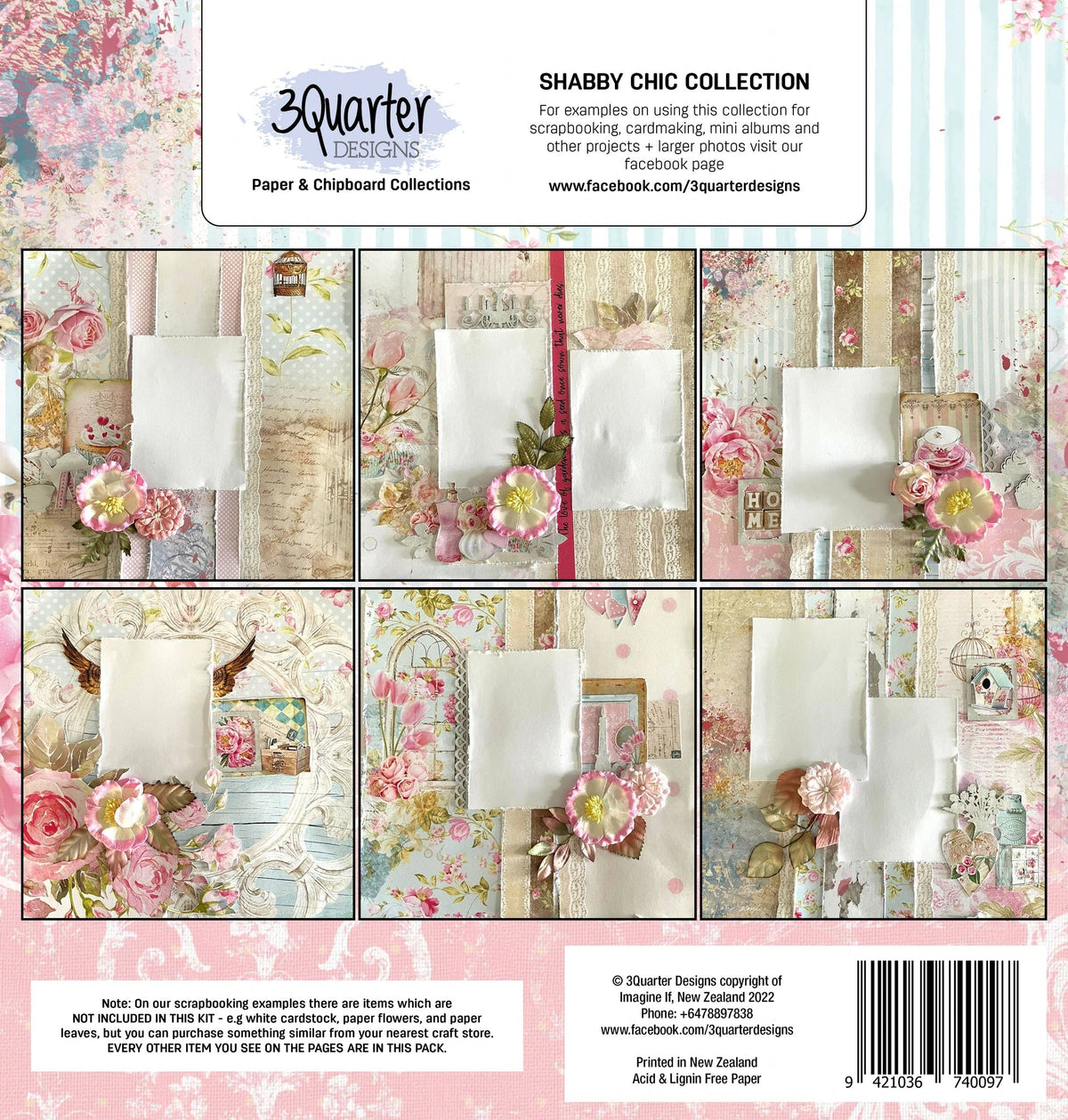 3Quarter Designs - Scrapbook Collection - Shabby Cottage