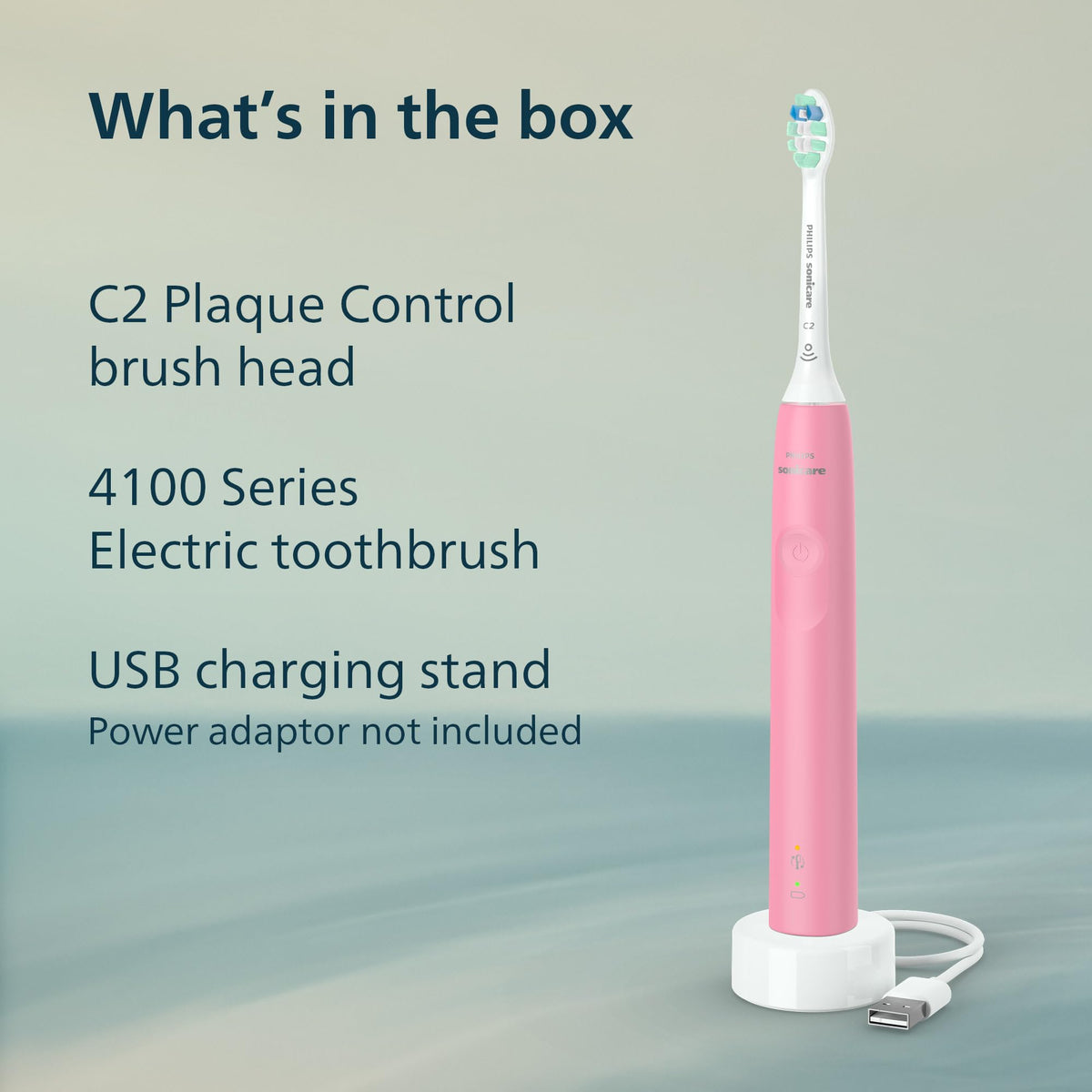 Philips Sonicare 4100 Power Toothbrush, Rechargeable Electric Toothbrush with Pressure Sensor, Deep Pink HX3681/26 🍁 All In One Marketplace Canada