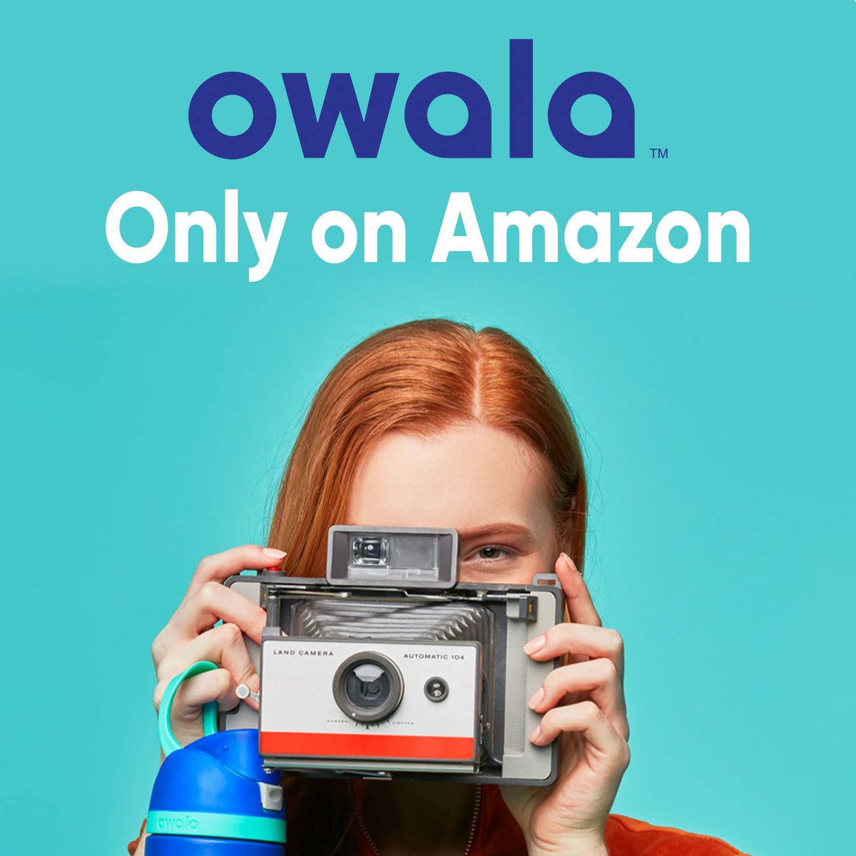 Owala FreeSip Insulated Stainless Steel Water Bottle with Straw for Sports and Travel, BPA-Free, 24-oz, Blue/Teal (Denim) 🍁 All In One Marketplace Canada