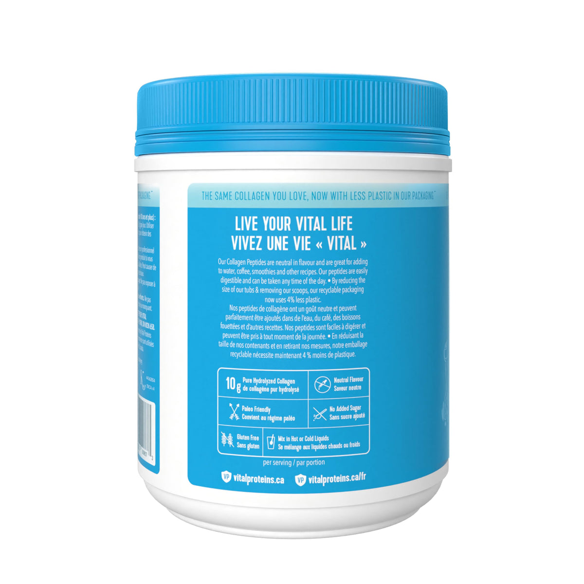 VITAL PROTEINS Bovine Collagen Peptides Powder, Helps Form Collagen And Reduce Joint Pain Associated With Osteoarthritis, Source Of Amino Acids, No Added Sugar, No Artificial Colours Or Flavours, 567 g 🍁 All In One Marketplace Canada