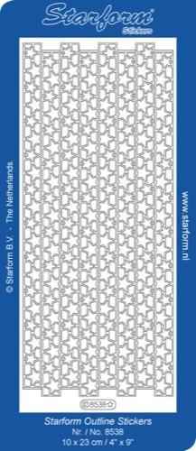 Deco Stickers - Ribbon Border Stars