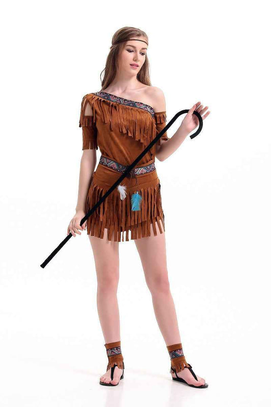 Halloween Cosplay Jumpsuit Outfit – Adult Women Costume Set with Accessories