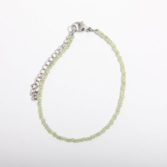 Peridot Bracelet - 2-3mm
