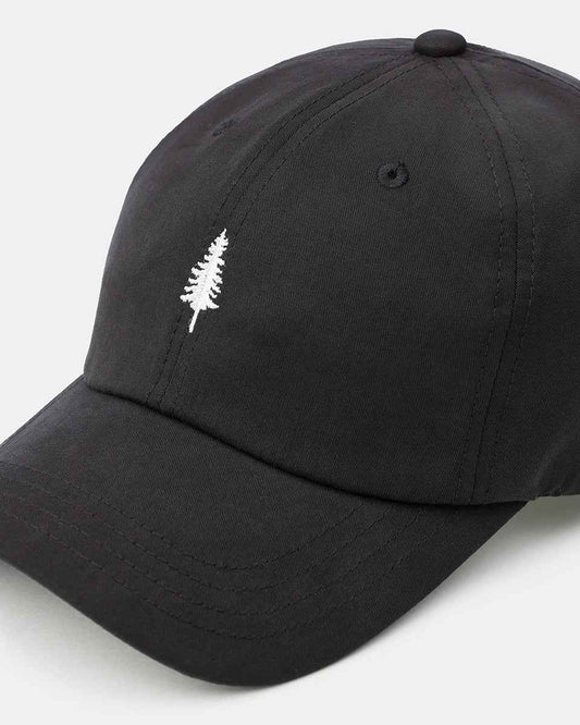 Tree Embroidery Tencel Peak Hat