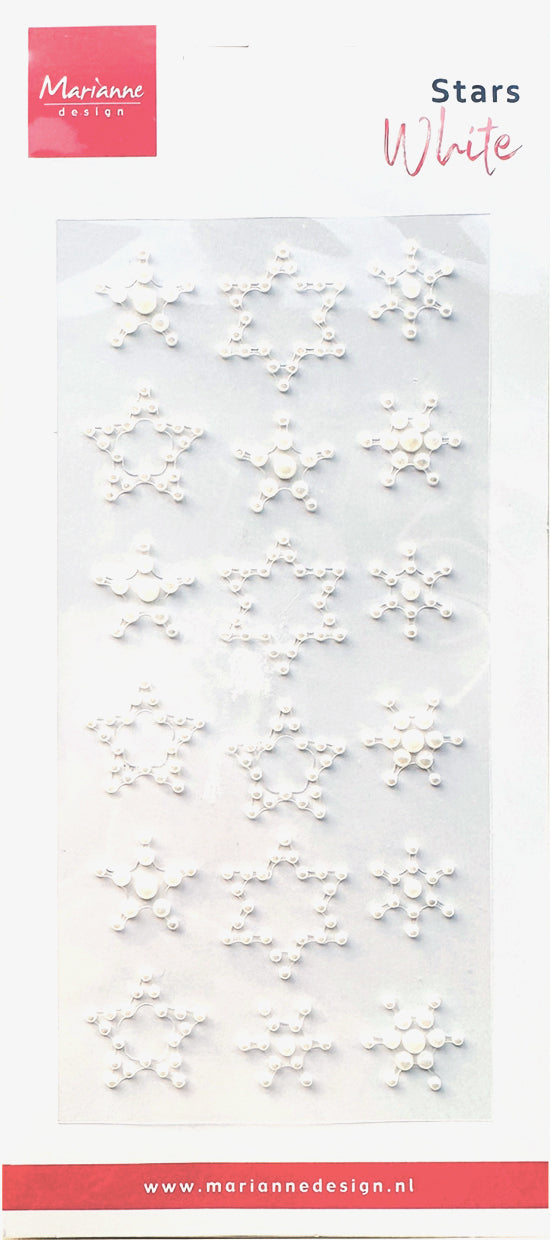 Marianne Design Stars - Pearls White