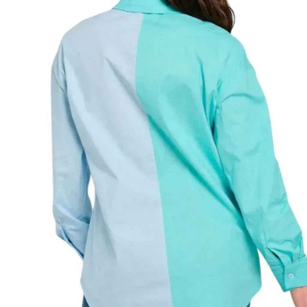Chemise color block