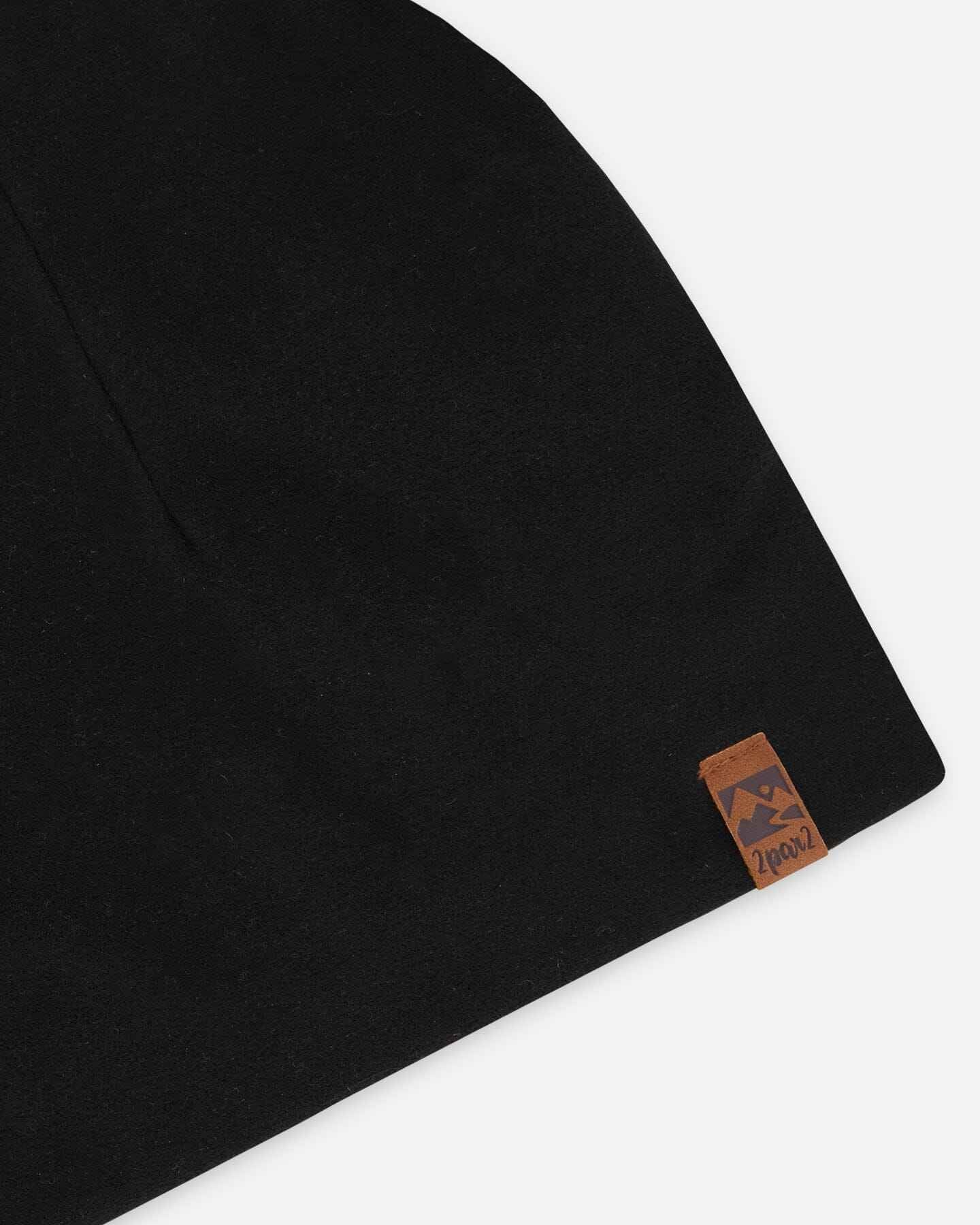 Stretch Jersey Beanie Black