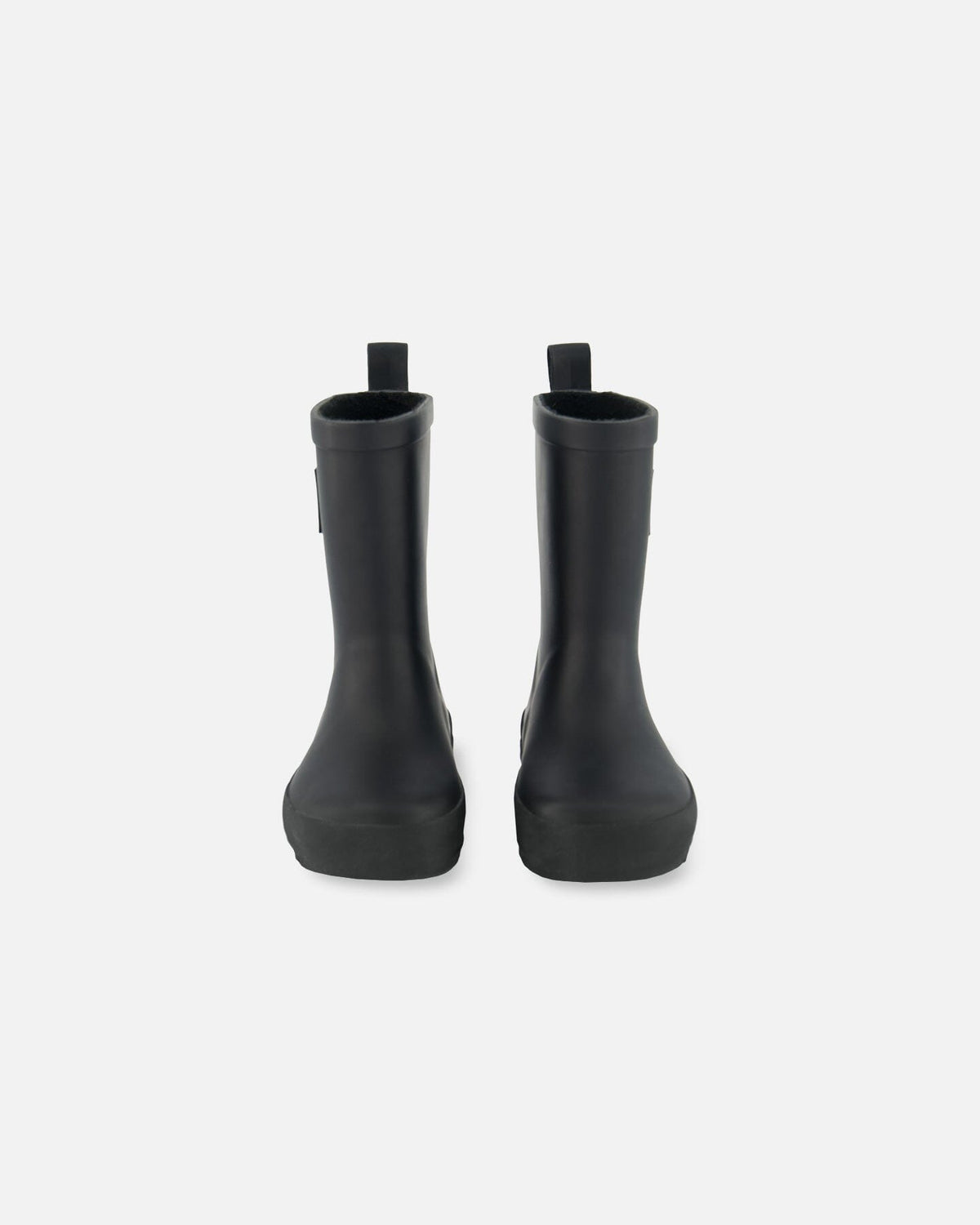 Rain Boots In Natural Rubber Black