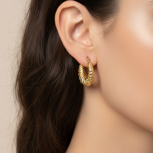 Twisted Elegance Hoops