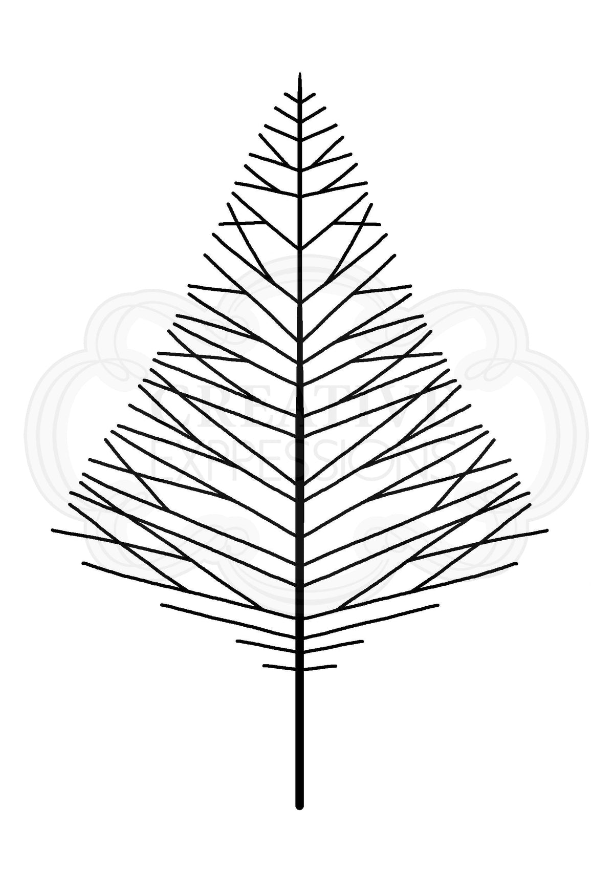 Woodware Clear Singles Mini Wide Twiggy Tree