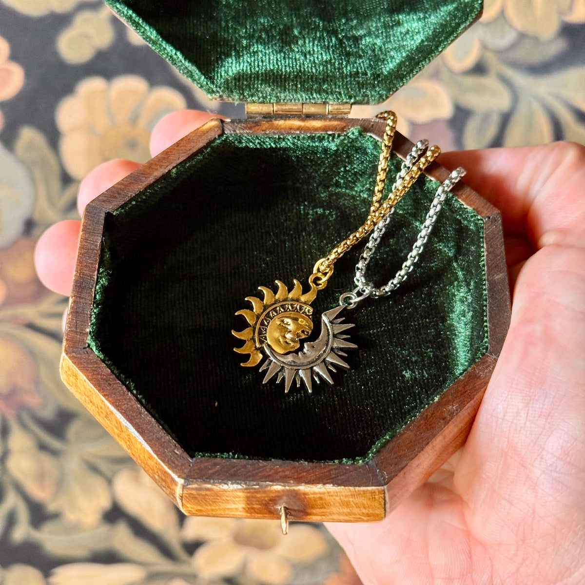 Bone & Velvet Jewelry Box