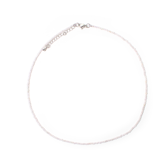 Kunzite Bead Necklace - 2-3mm