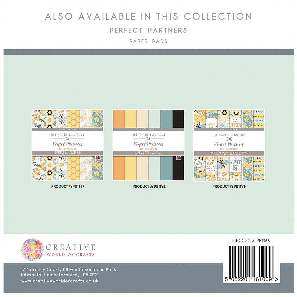 The Paper Boutique Perfect Partners - Bee Fabulous 8x8 Solids
