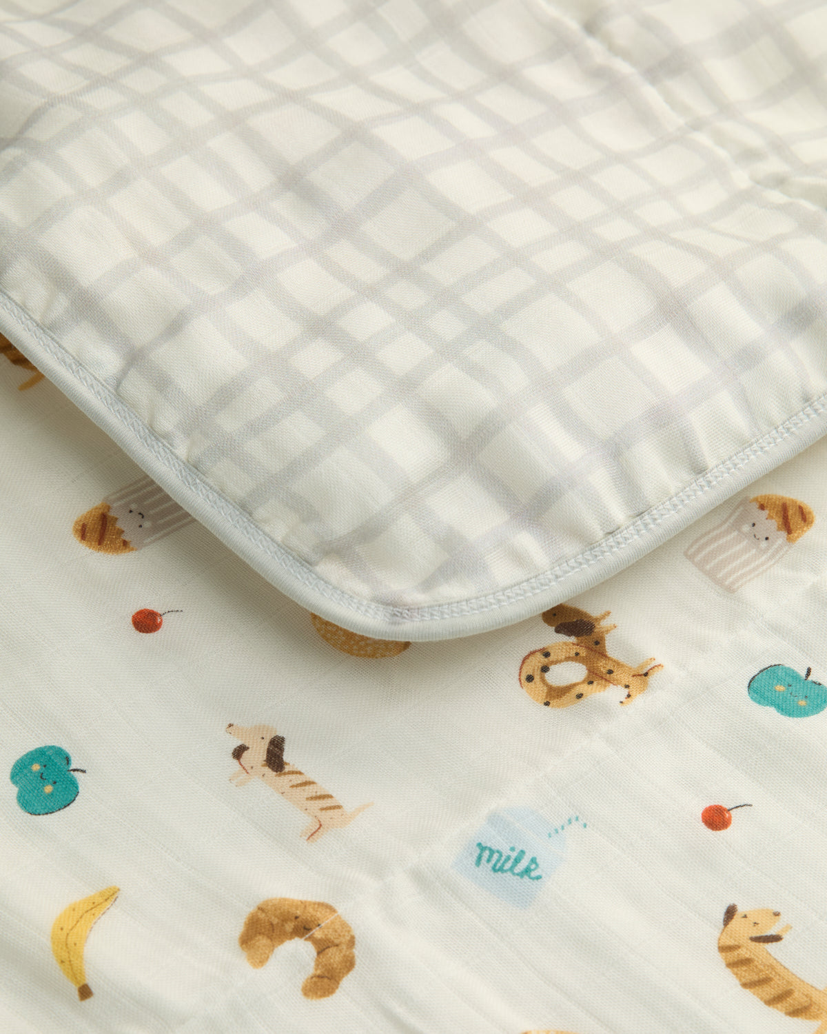 Baby Muslin Quilt in Tanboocel® Bamboo Viscose - French Breakfast