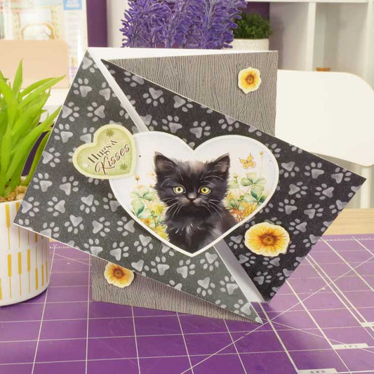 Luxury Shaped Card Blanks & Envelopes - Side Twist Gatefold