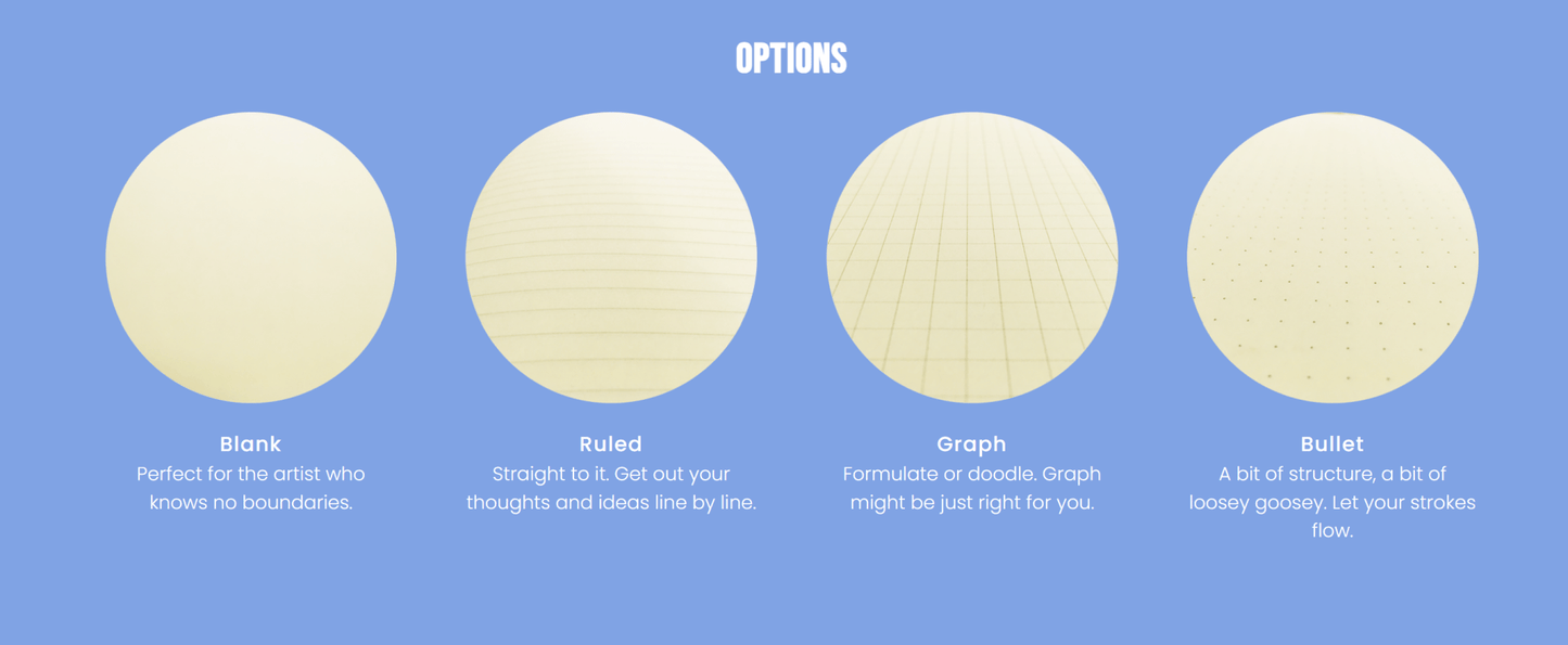 Small | Notebook | Blue Ink Wave