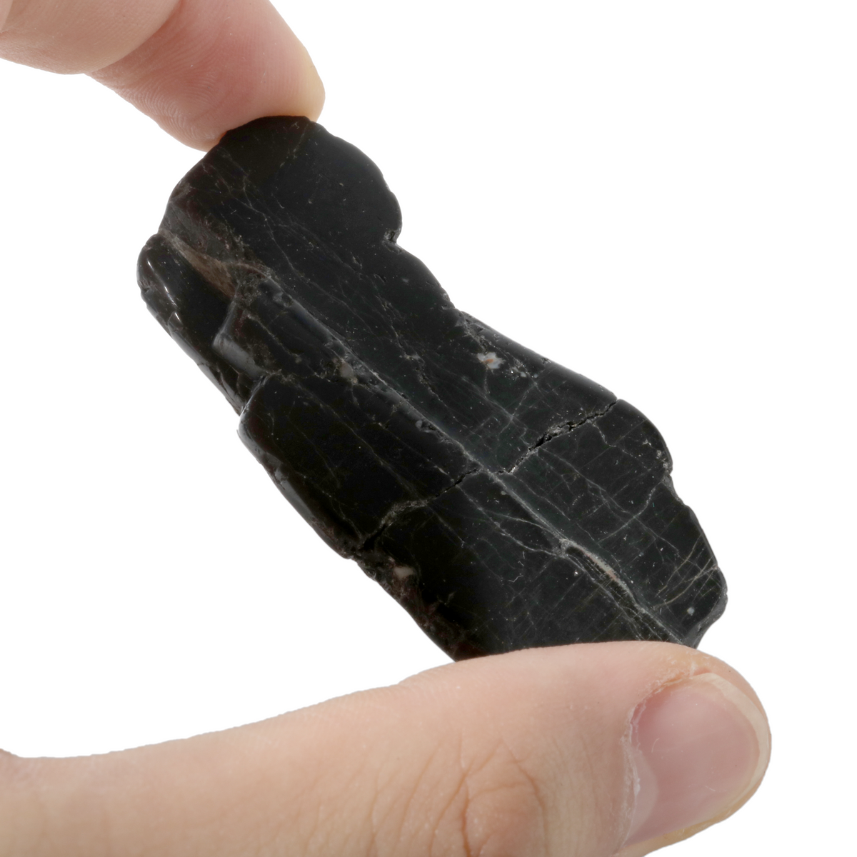 Tourmaline and Hematite Tumbled Stone - Free Form - 1lb