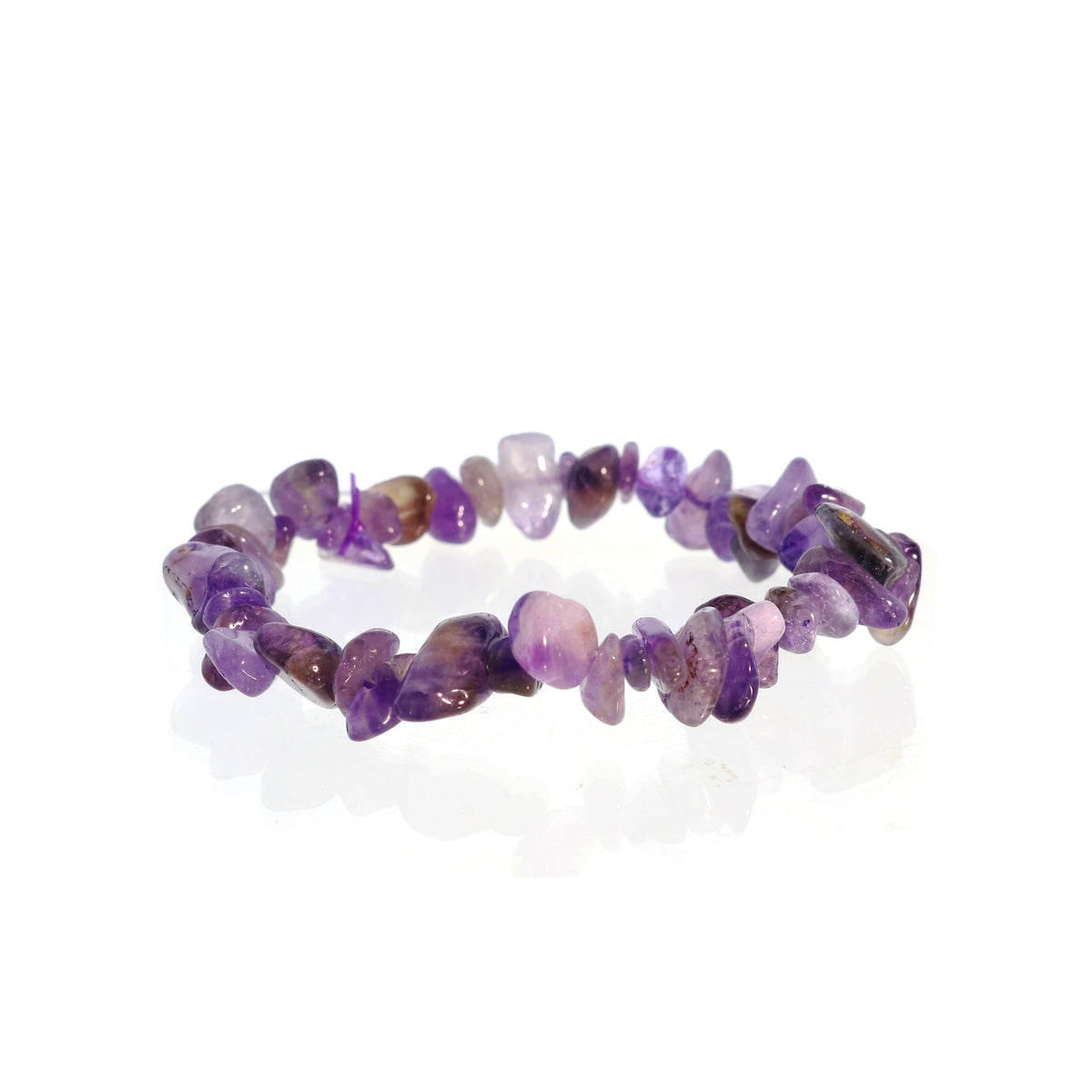 Amethyst Dark Chip Bracelet