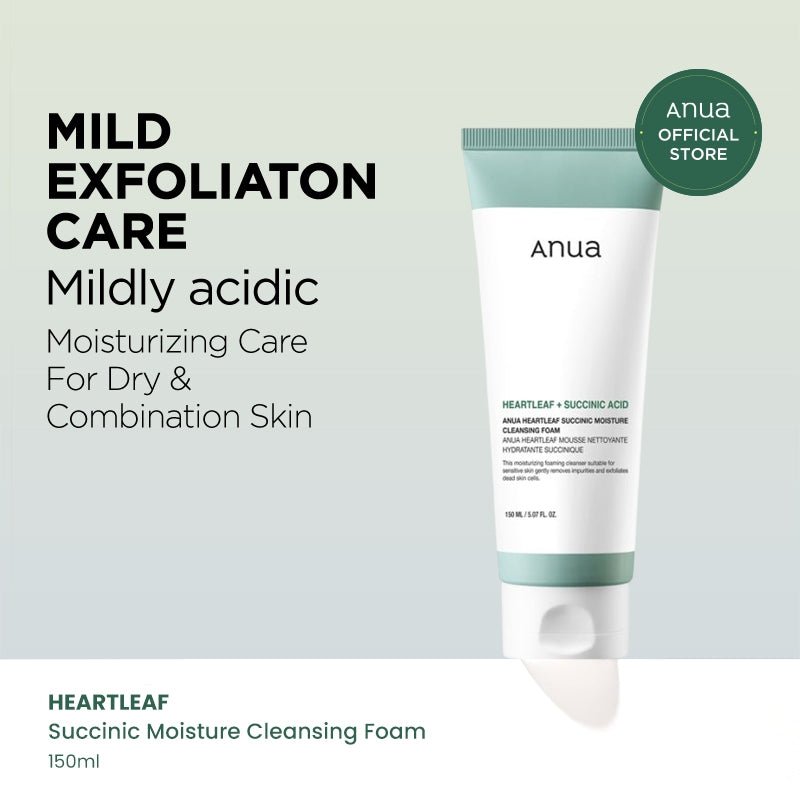 Anua Heartleaf Succinic Moisture Cleansing Foam 150ml