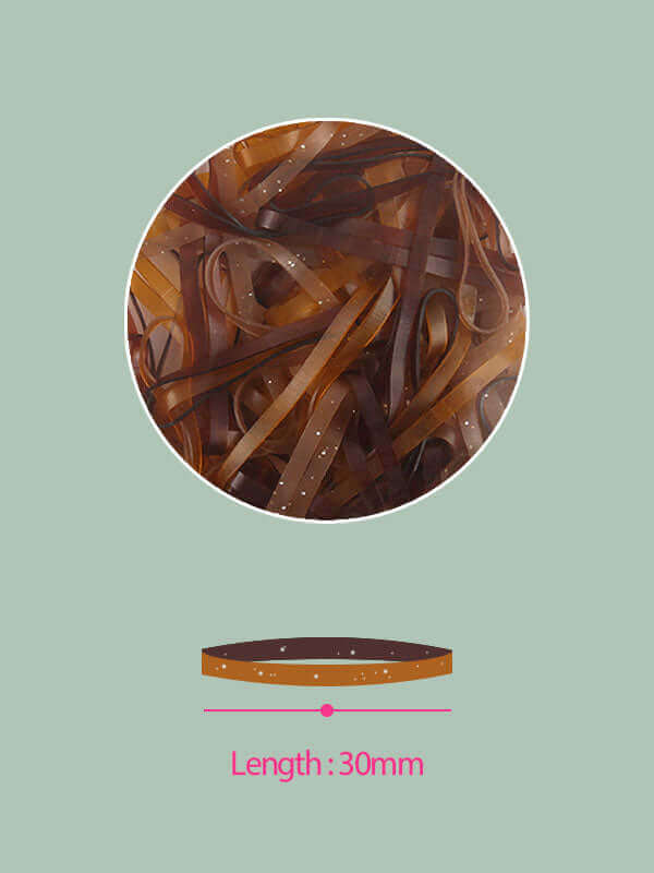 Belotty Elastic Hair Tie Brown