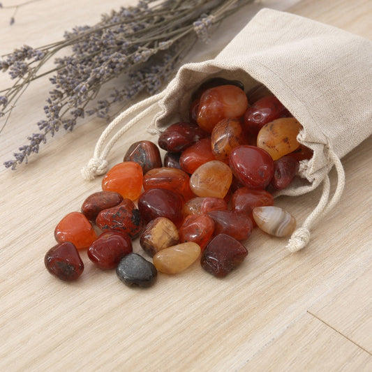 Carnelian Red Agate Tumbled Stones