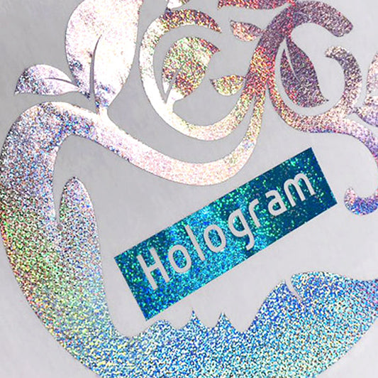 XVINYL Holographic Sparkle HTV - Heat Transfer Vinyl (Round-Multi), 12x10", 5 Sheets