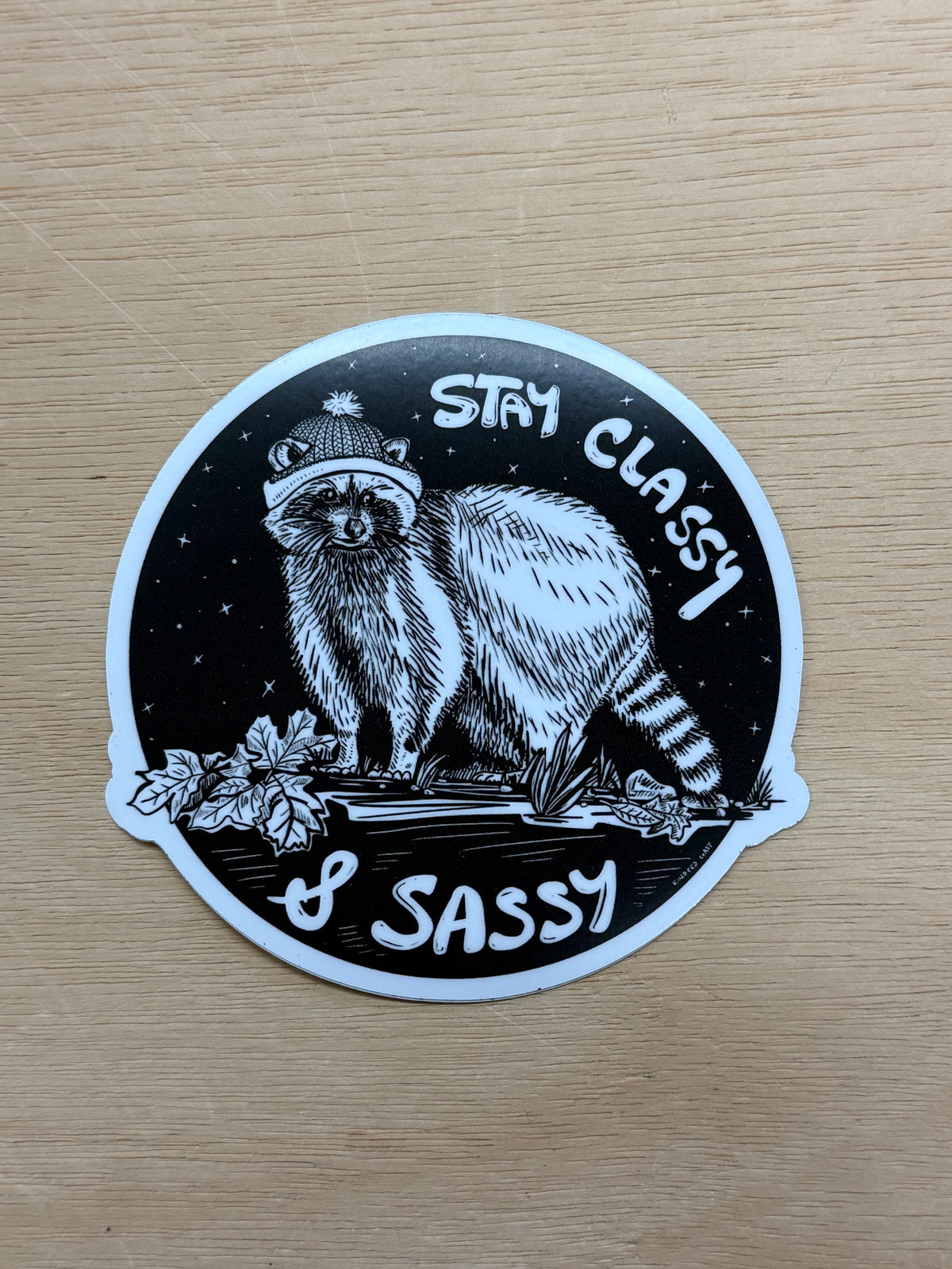 RACCOON Eco Vinyl Stickers