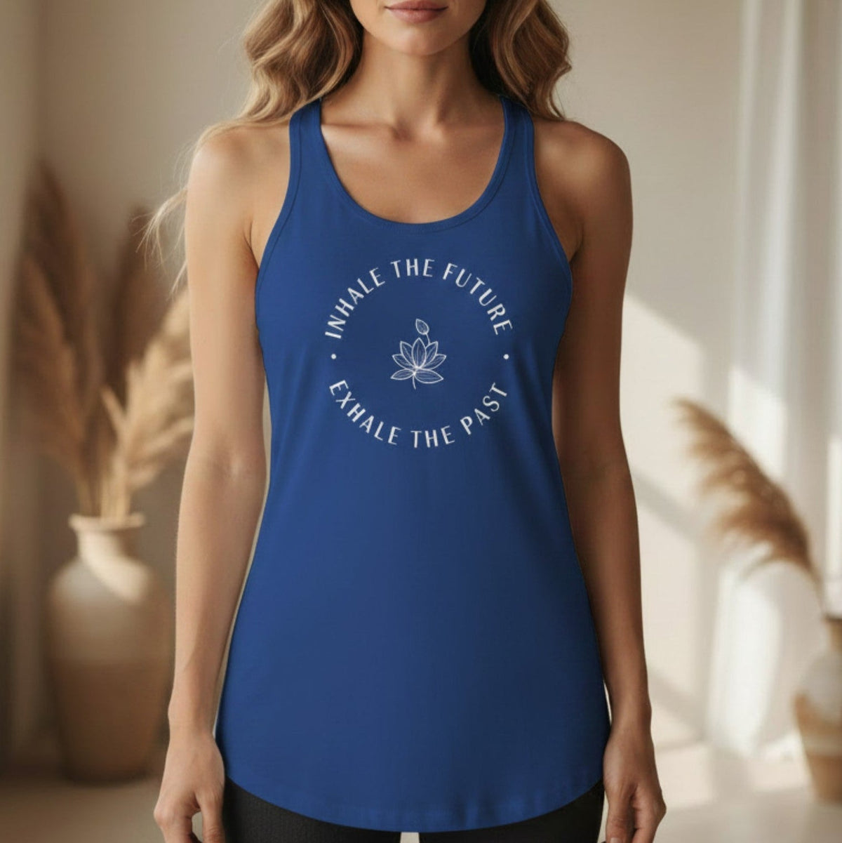 Inhale the Future Exhale the Past Tank Top | Yoga Tank for Women | Mindfulness Gift