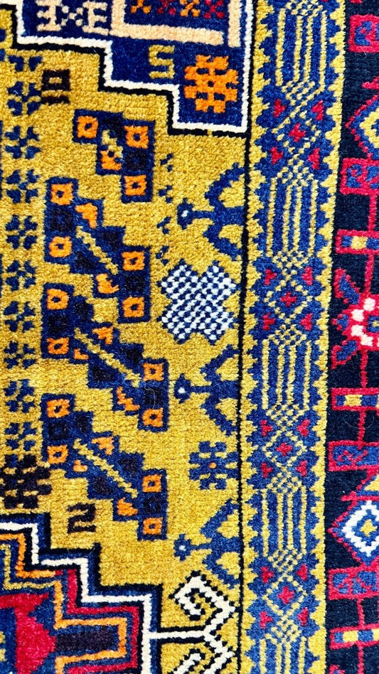 Vintage Afghan Baluch Rug | 6' 6" x 3' 10"