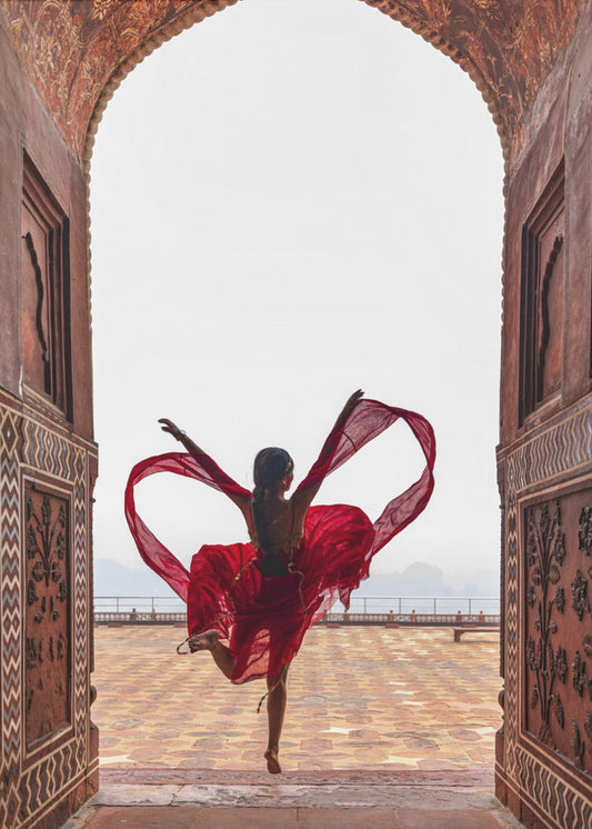 Wall art Taj Mahal's Heart Canvas Print