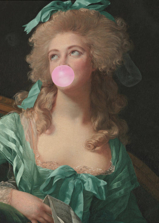 Wall art Madame Bubble-Gum