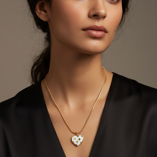 Lucky Heart Shell Pendant