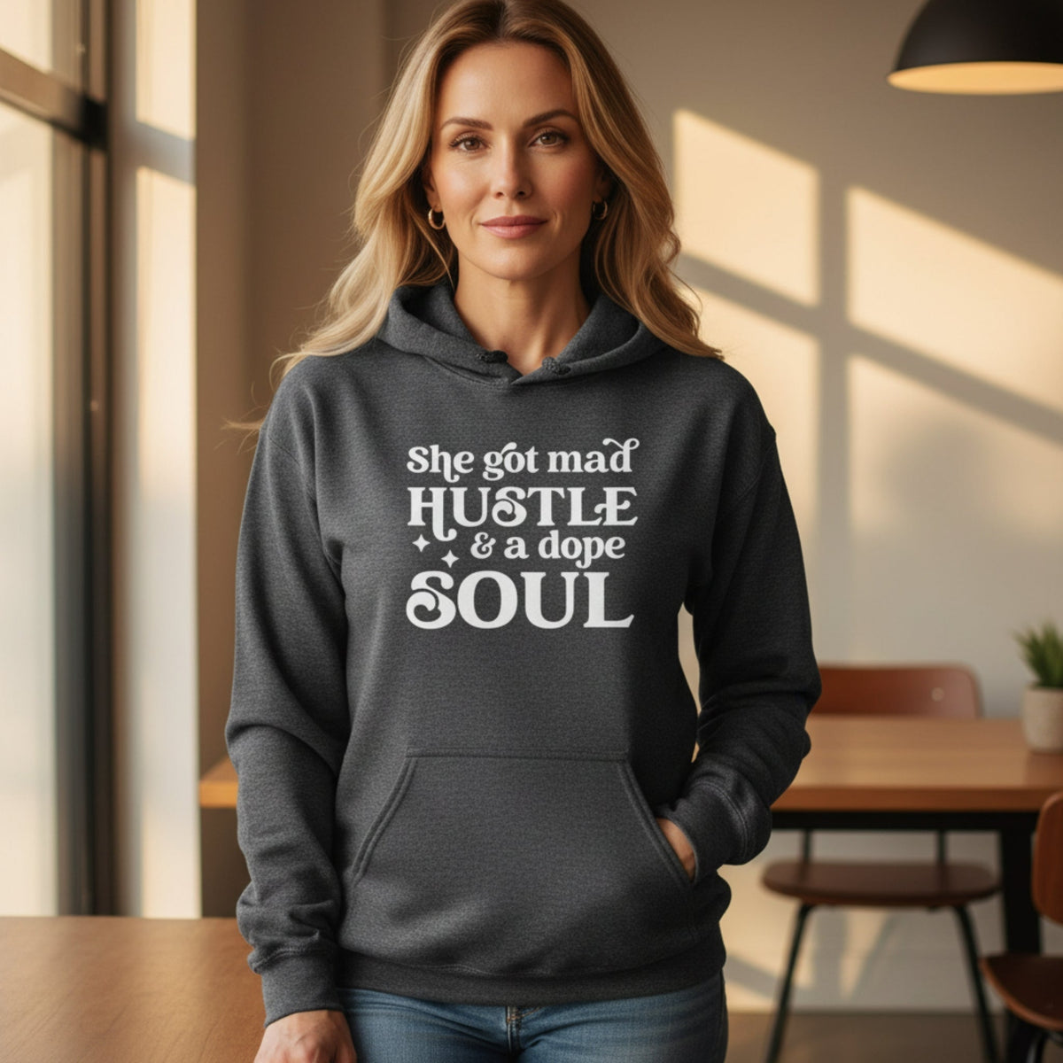 She's Got Mad Hustle & A Dope Soul Pullover Hoodie