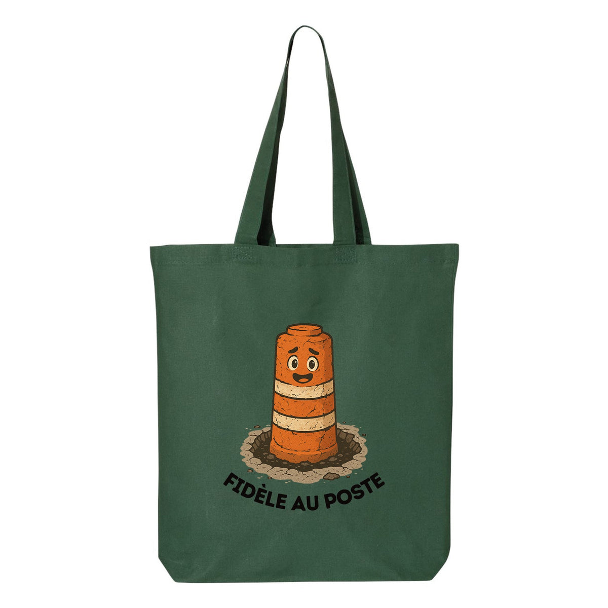 Tote bag "Fidèle au poste" imprimé