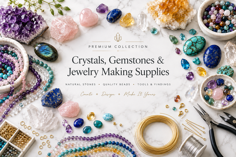 Crystals, Gemstones & Jewelry Making Supplies Collection