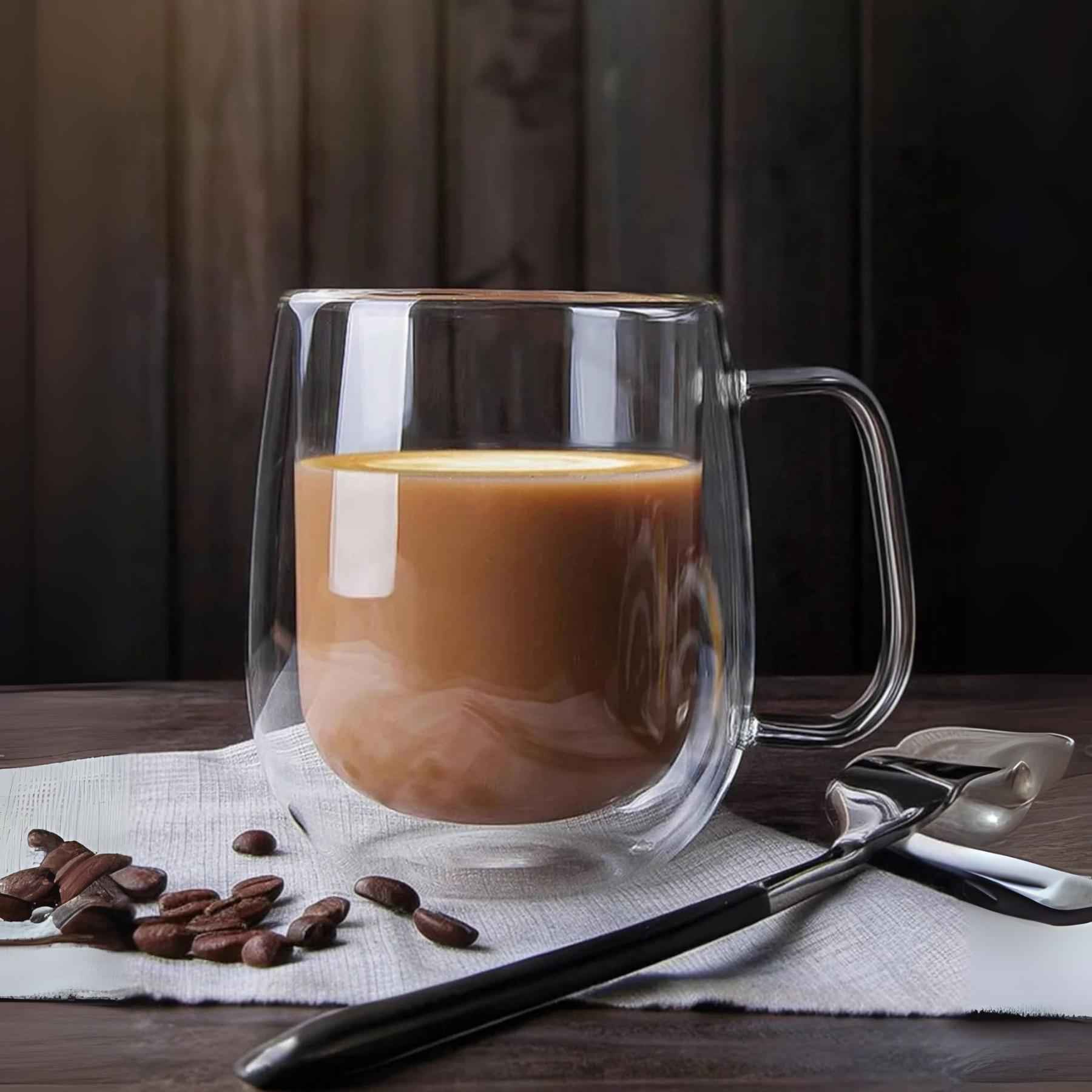 Double Walled Borosilicate Coffee Cup
8.35 oz - IKIDO - 1Piece