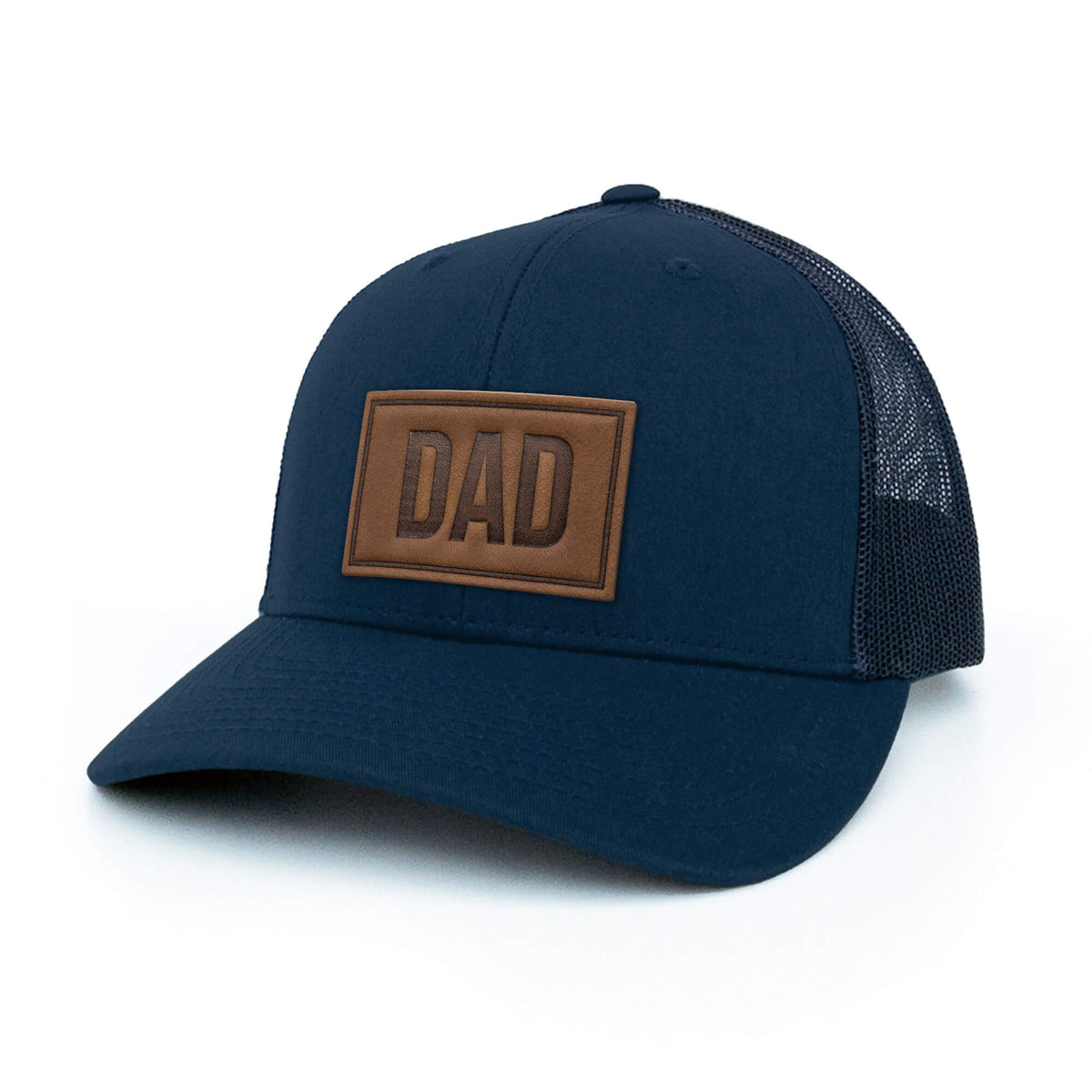 DAD - Leather Patch Trucker Hat
