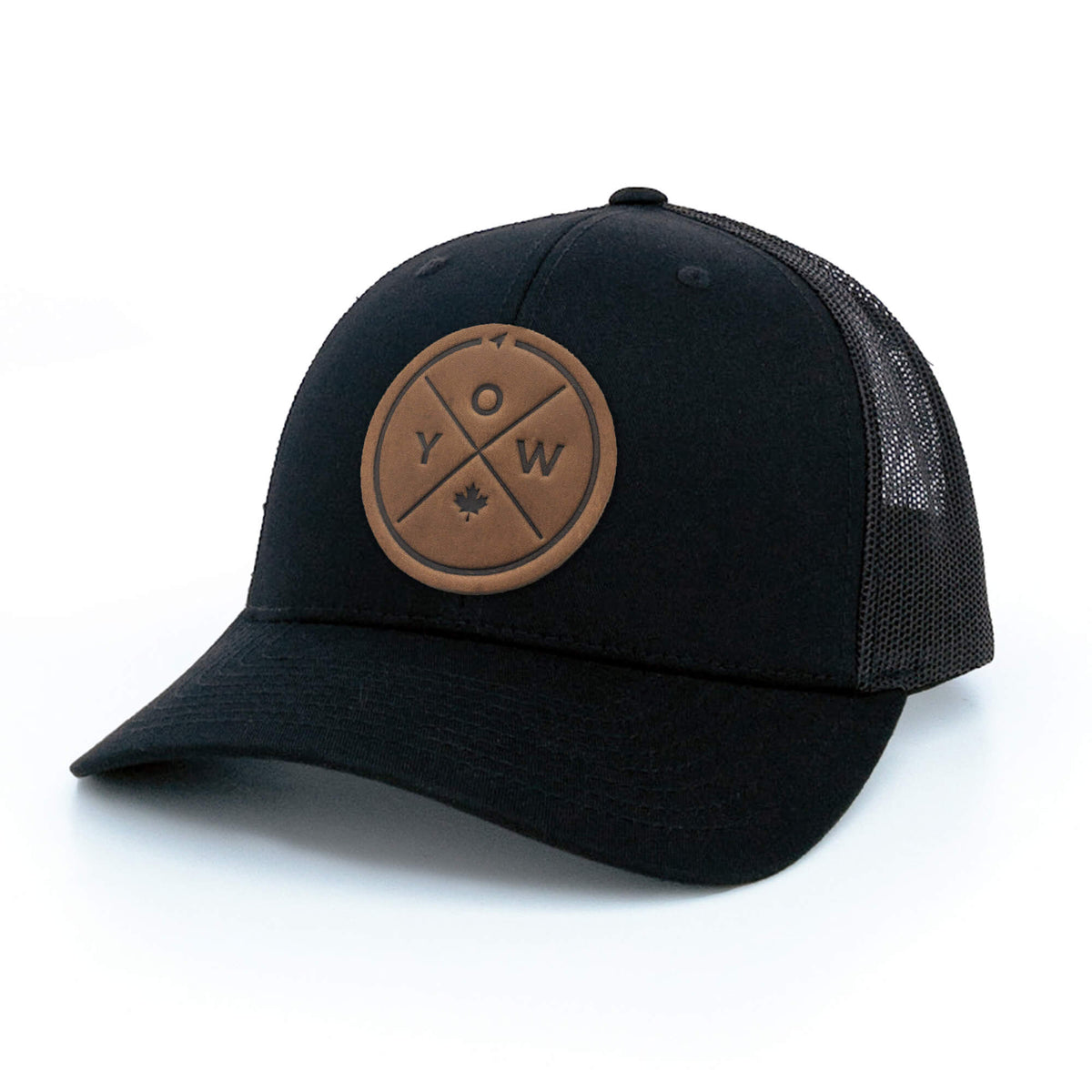 YOW Compass Leather Patch Trucker Hat