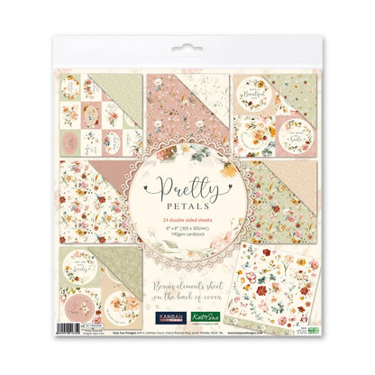 Kanban Crafts Pretty Petals 8x8 Designer Premium Paper Pack