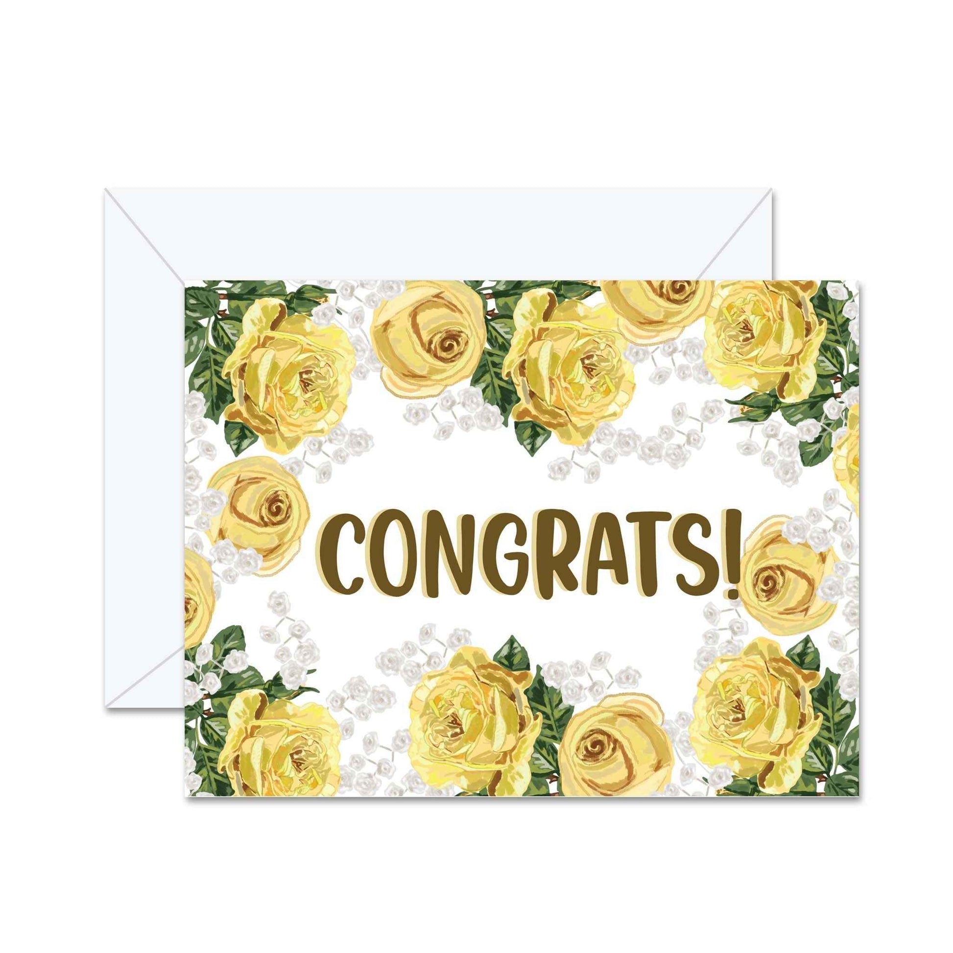 Congrats! (Roses) - Greeting Card