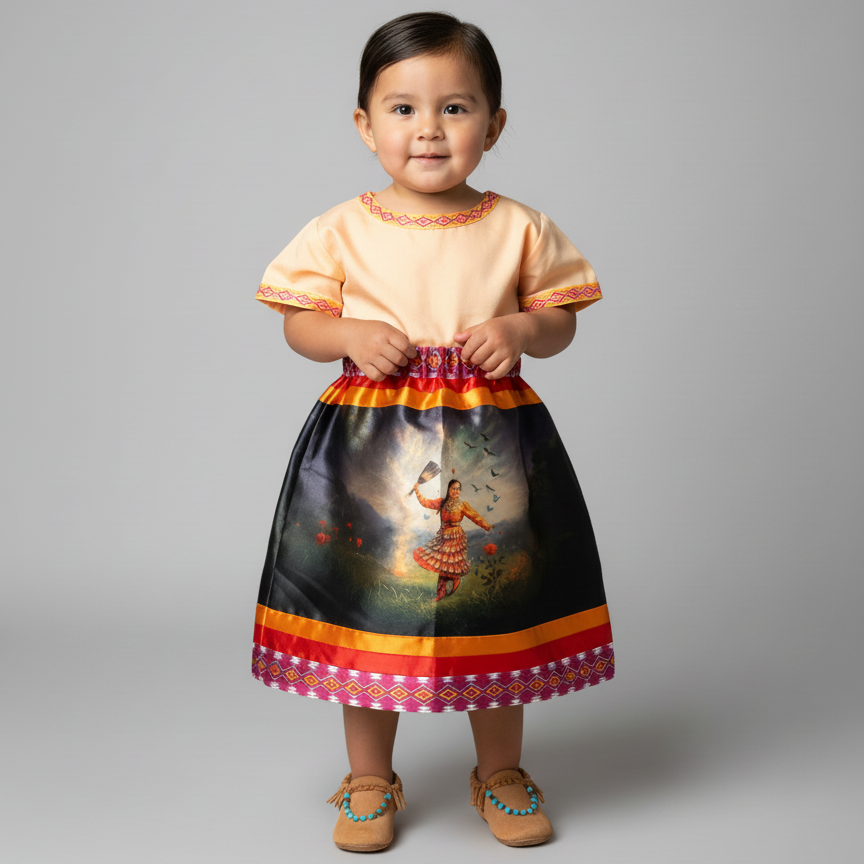 OLDTRIBES™  Infants Dancing of Wind Ribbon Skirt